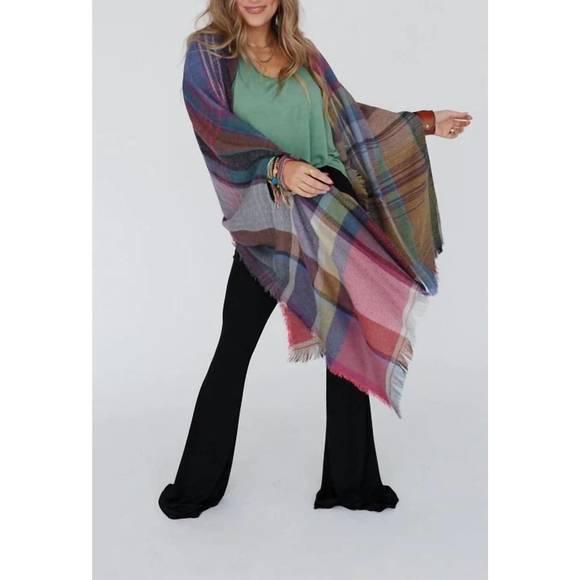 Three Bird Nest | Accessories | New Three Bird Nest Cozy Plaid Pocket ...